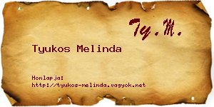 Tyukos Melinda névjegykártya